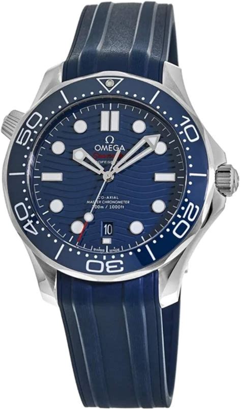 omega seamaster blue bezel white dial|omega seamaster chronometer automatic date.